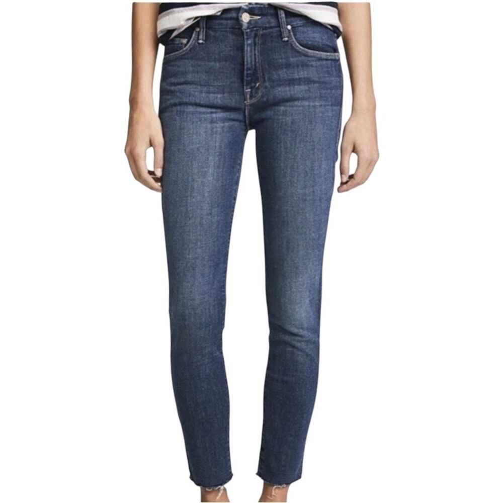 MOTHER High Waisted Looker Ankle Fray - Moonlust Privateer Size 25